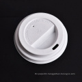 80mm 90mm Biodegradable PLA lid paper coffee cup plain lid wholesale